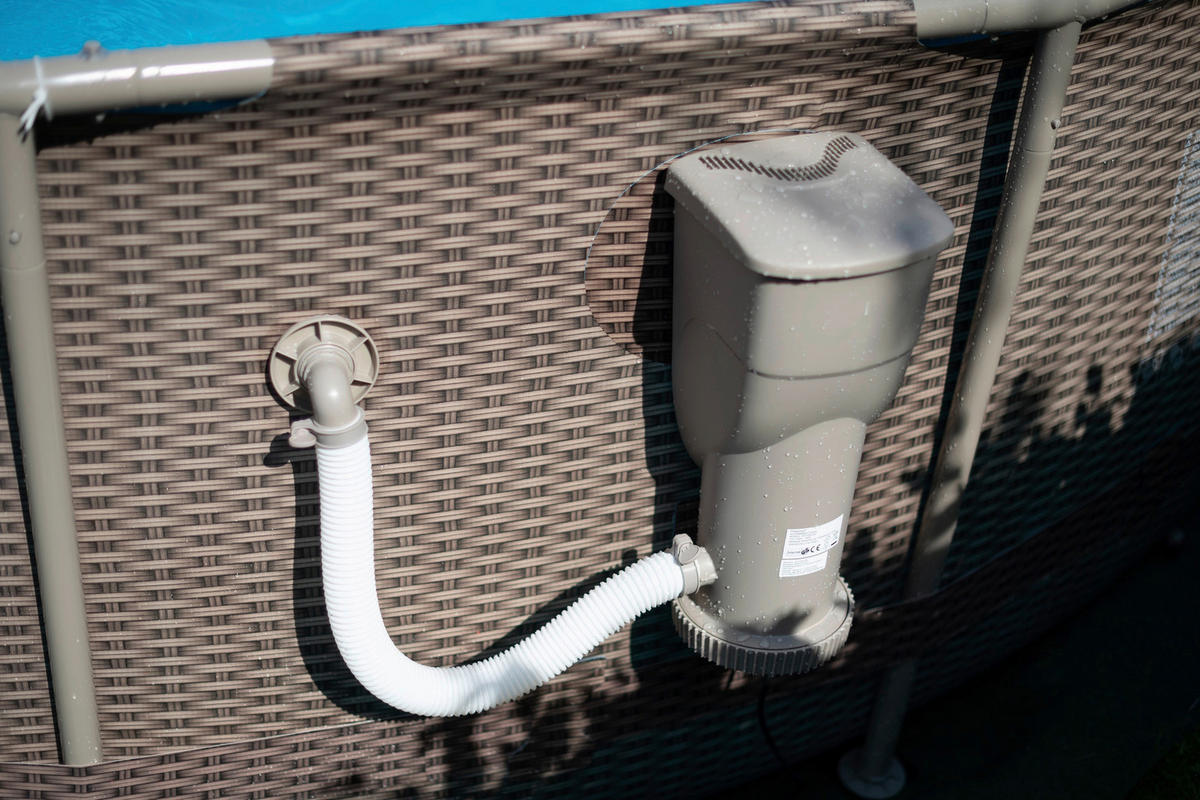 POOL PGP2Q01542D 457/106 cm  - Braun, KONVENTIONELL, Kunststoff (457/106cm)