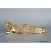 SZOBOR - aranyszínű, Basics, műanyag (28,5/8/7cm)