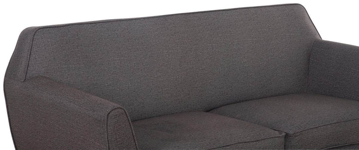 SEDACIA ZOSTAVA, textil, tmavosivá - prírodná farba/tmavosivá, Modern, drevo/textil (178.5/83/79cm) - P & B