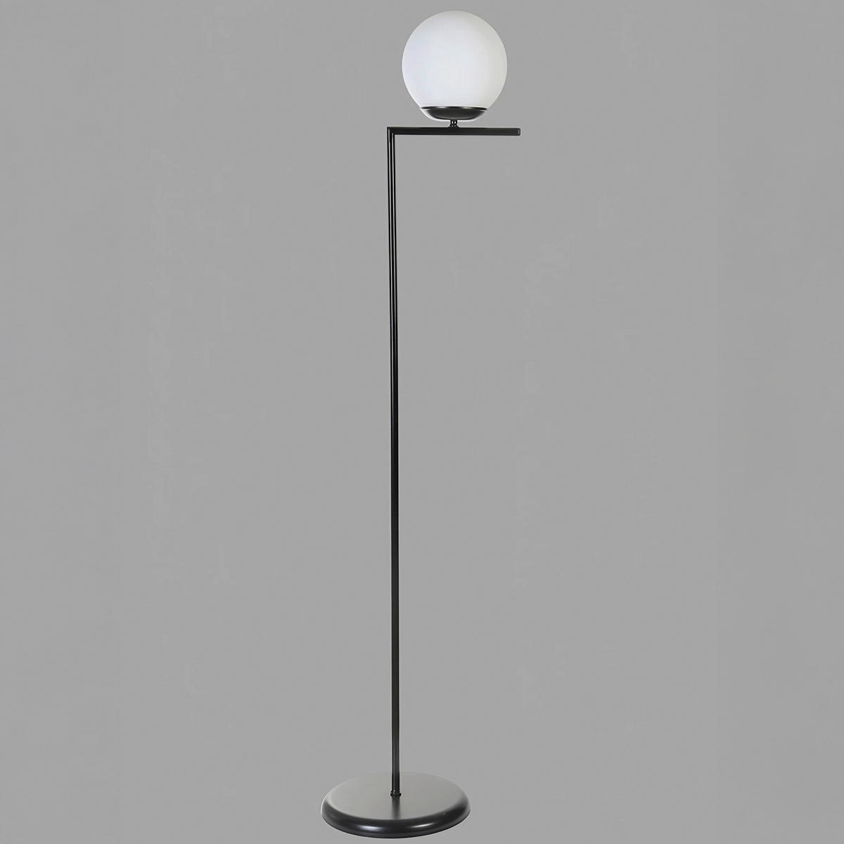 STEHLEUCHTE 30/155 cm    - Schwarz, Trend, Metall (30/155cm) - P & B