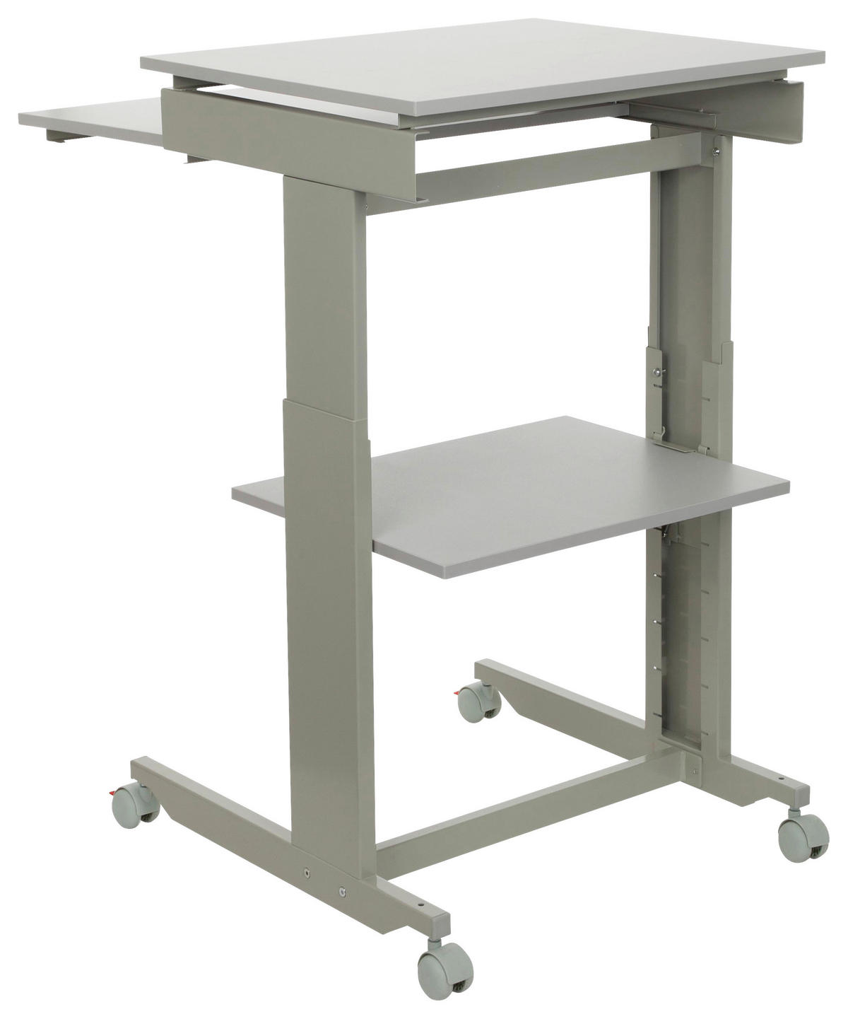 SCHREIBTISCH  in Grau  - Grau, Basics, Holzwerkstoff/Kunststoff (60/71,5-107,5/50cm) - MID.YOU