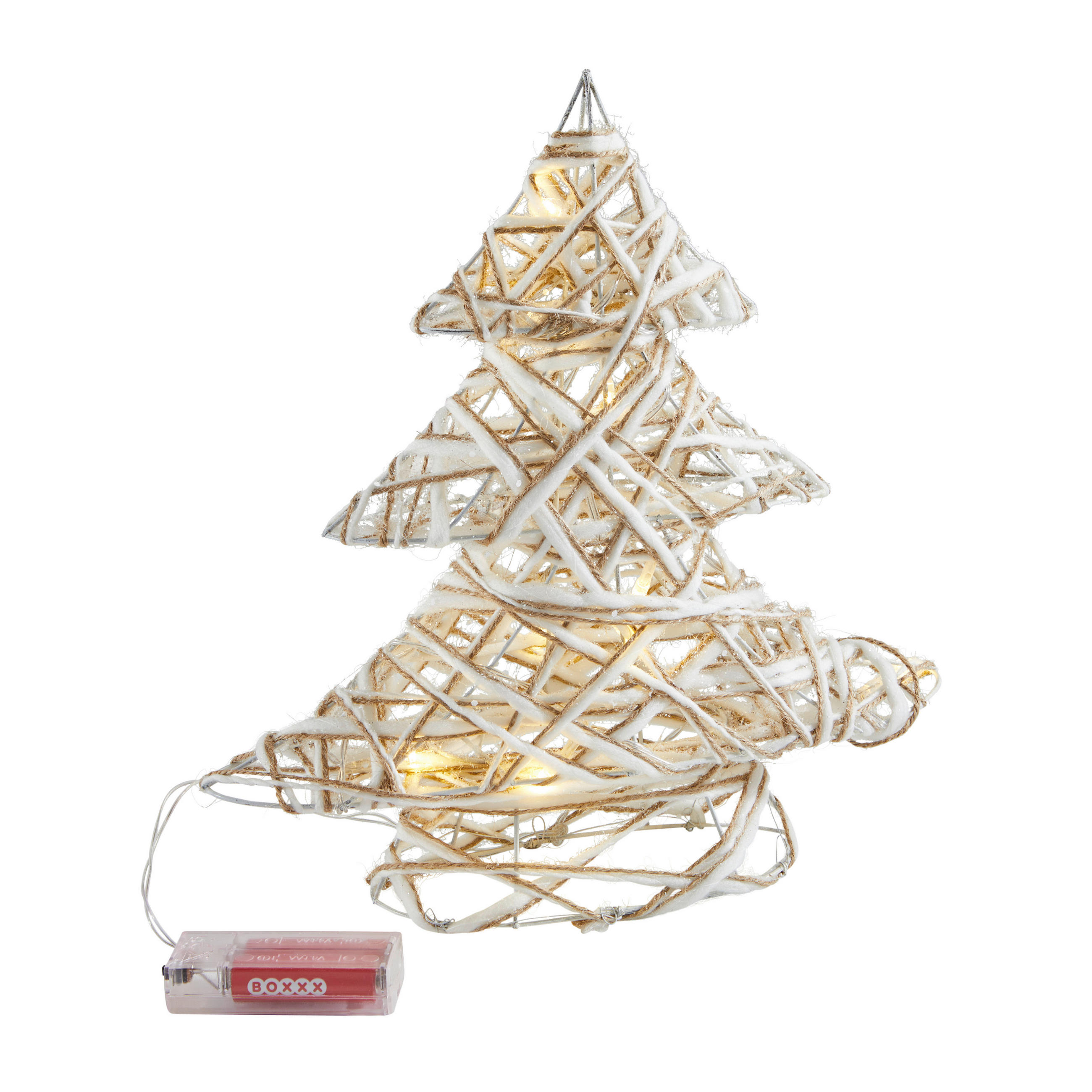 LED-DEKOLEUCHTE   - Naturfarben, KONVENTIONELL, Textil (30cm) - X-Mas