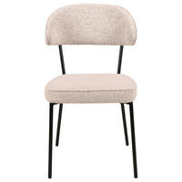 STOLICA  pink  drvo, metal, tekstil      - pink/crna, Design, drvo/metal (46/83,5/58cm) - Hom`in