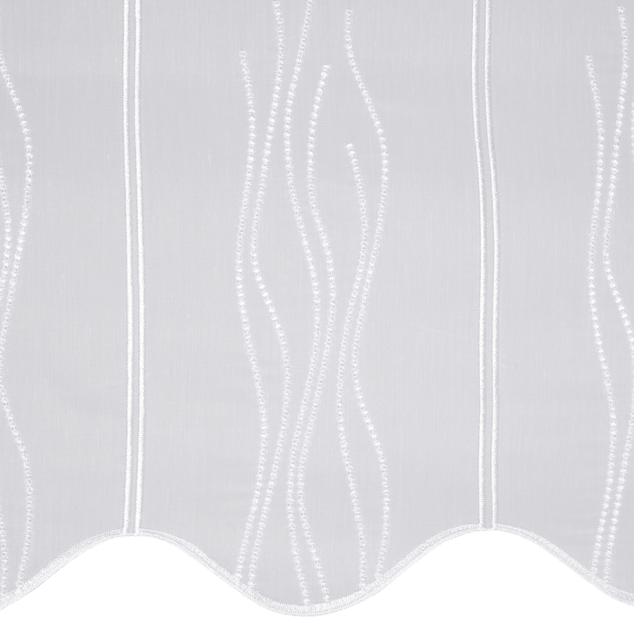 ZÁCLONA, priehľadné, 50 cm - biela, Konventionell, textil (50cm) - Esposa