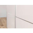 SCHWEBETÜRENSCHRANK 301/223/68 cm 3-türig Schwarz, Weiß  - Alufarben/Schwarz, KONVENTIONELL, Glas/Holzwerkstoff (301/223/68cm) - Novel