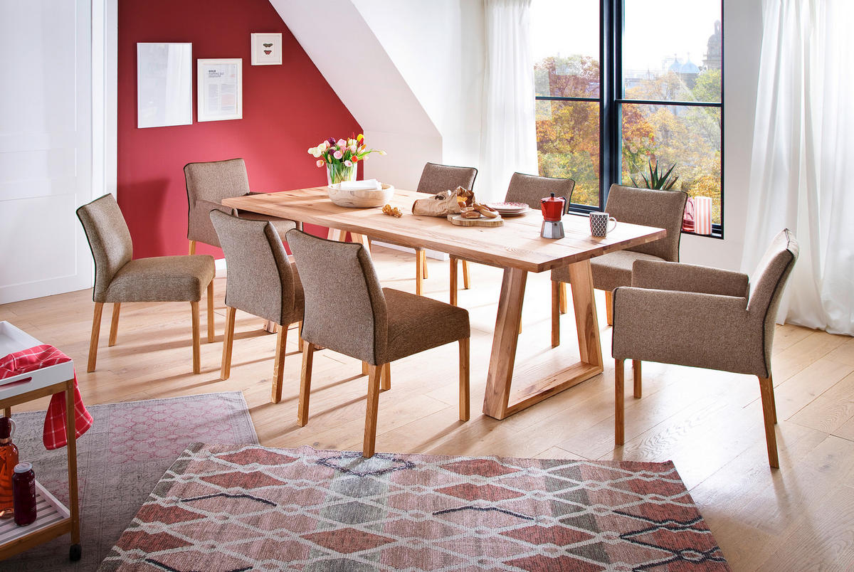 JÍDELNÍ STŮL, dub cer, barvy dubu, 200/100/77 cm - barvy dubu, Konvenční, dřevo (200/100/77cm) - MID.YOU