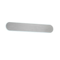 ZIDNA LED LAMPA - boja nikla/bela, Dizajnerski, metal/plastika (8/50cm)
