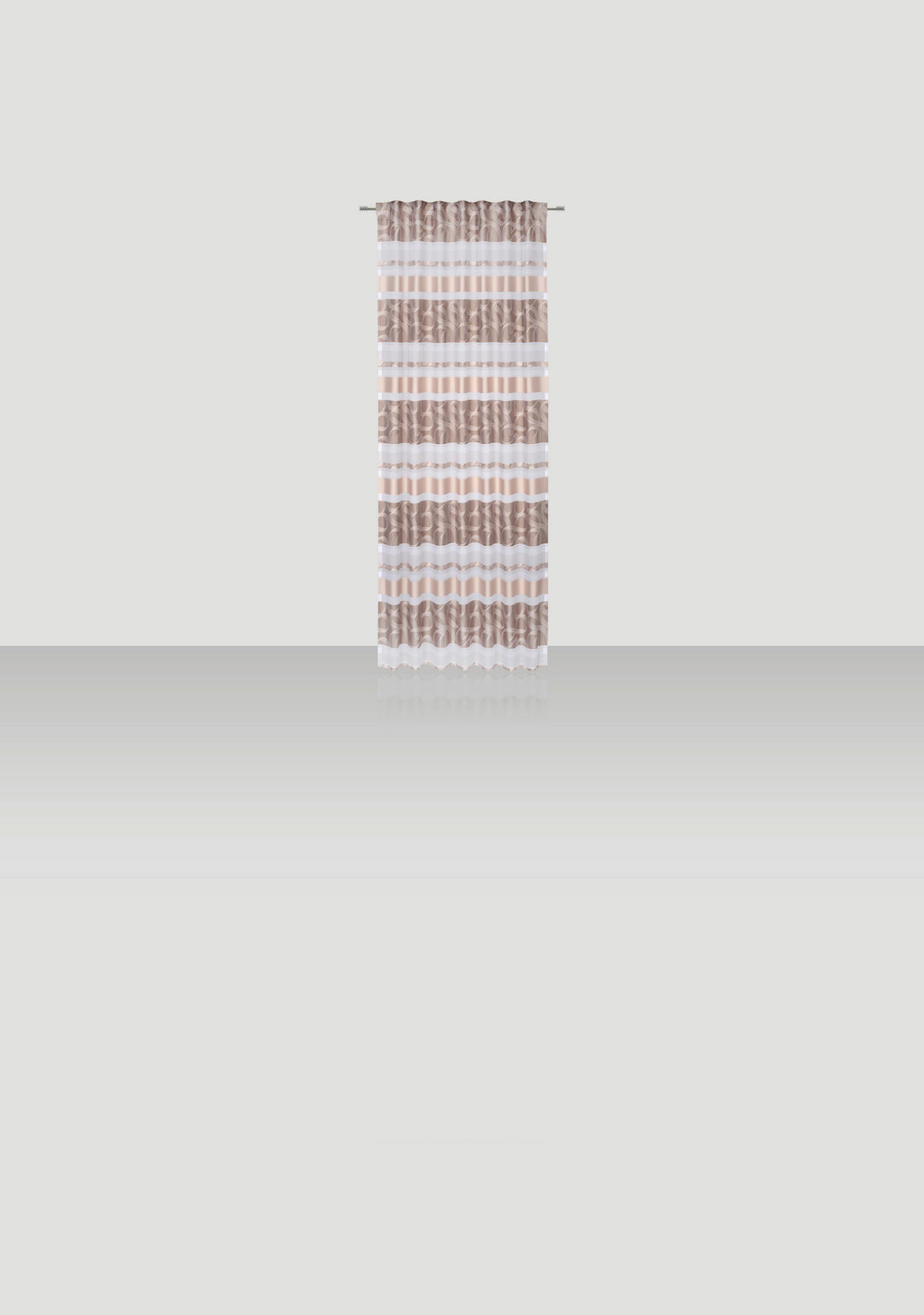FERTIGVORHANG halbtransparent  - Beige, KONVENTIONELL, Textil (140/255cm) - Novel