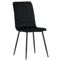 STUHL-SET 2 Stück  in Stahl  - Schwarz, Design, Textil/Metall (43/94/49cm) - Livetastic