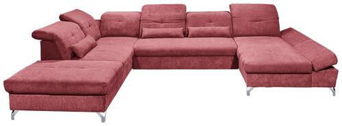 SOFFA i mikrovelour bär  - bär/silver, Modern, metall/textil (245/350/168cm) - MID.YOU