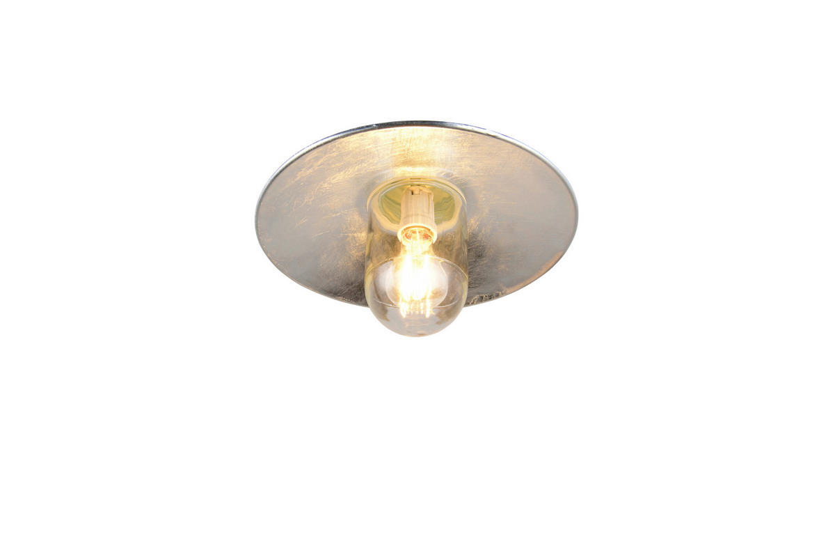 AUSSENWANDLEUCHTE Tana 31/26/41 cm  - Transparent/Zinkfarben, KONVENTIONELL, Glas/Metall (31/26/41cm) - Trio Leuchten