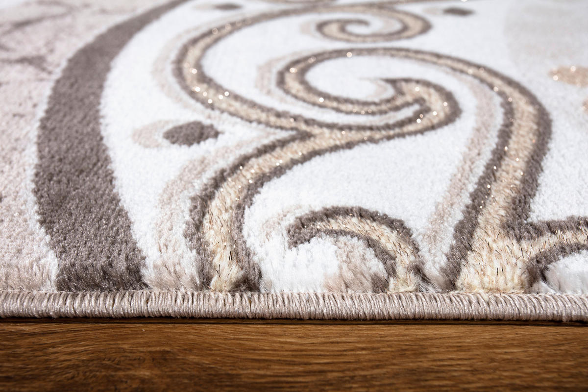 LÄUFER 80/300 cm Eleysa  - Graubraun/Creme, LIFESTYLE, Textil (80/300cm) - Novel