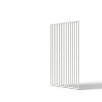PERGOLA-SEITENTEIL 113,3/233,5/6,5 cm   - Weiß Hochglanz, Basics, Metall (113,3/233,5/6,5cm) - Gardenson