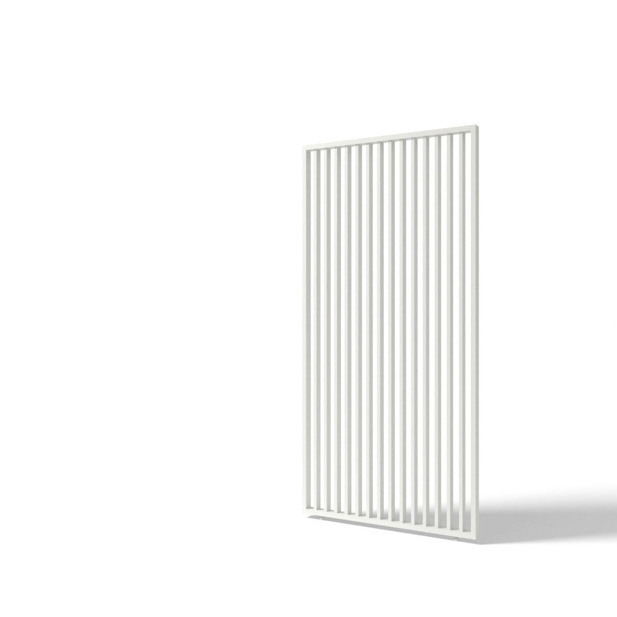 Pergola-Seitenteil 113,3x233,5 cm, Weiß Hochglanz