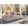 SCHLAFSOFA Chenille Rosa  - Schwarz/Rosa, KONVENTIONELL, Kunststoff/Textil (235-255/80/116-138cm) - Carryhome