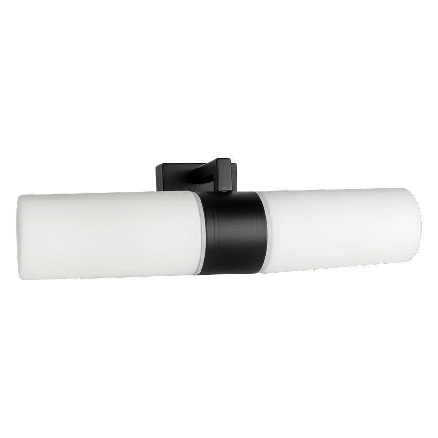 APLICĂ DE PERETE PENTRU BAIE - alb/negru, Basics, sticlă/metal (12/9/29cm)