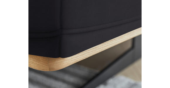 ECKSOFA in Echtleder Dunkelbraun 305/163 cm - Eichefarben/Dunkelbraun, Design, Leder/Holz (305/163cm) - Novel