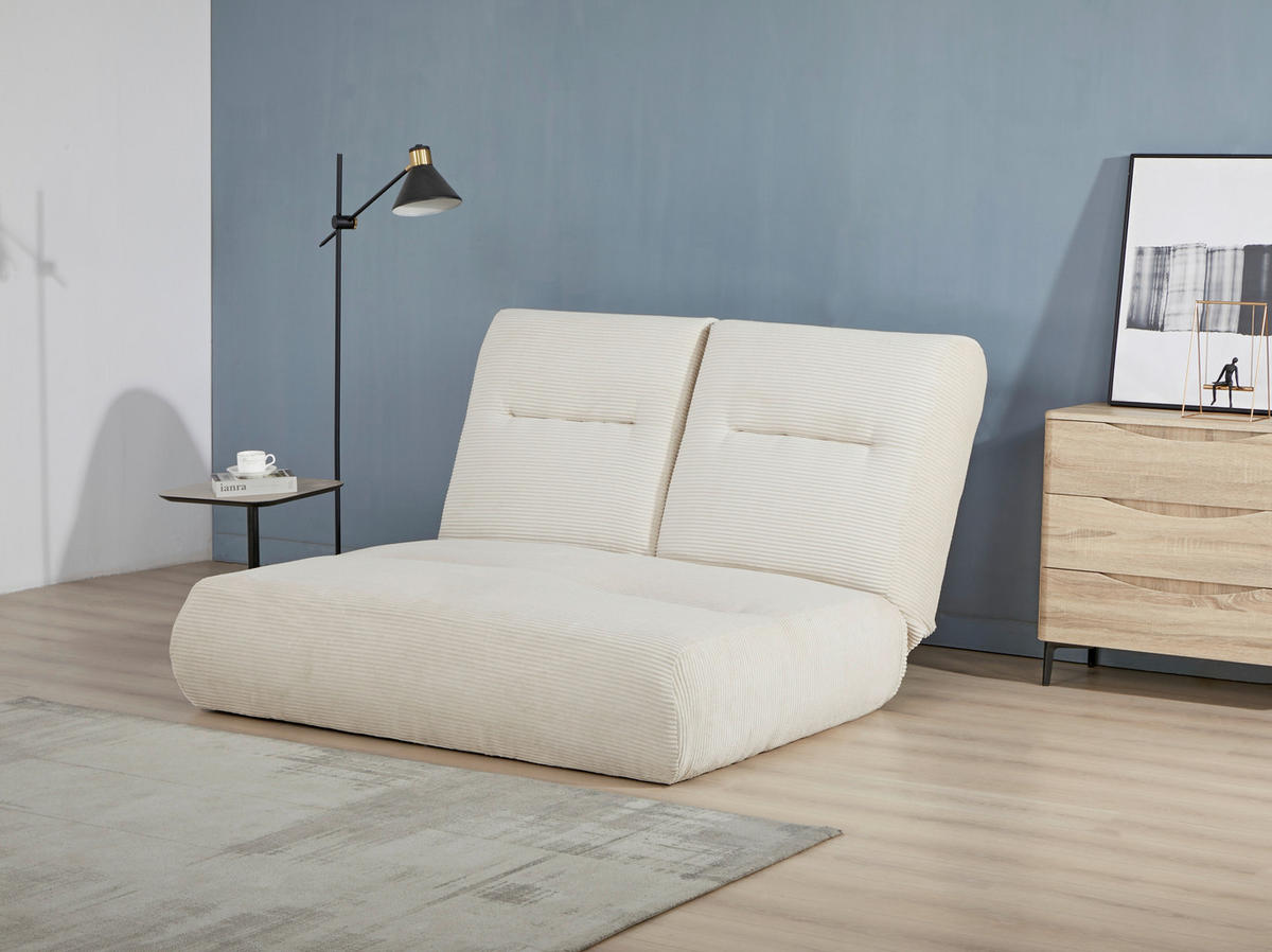 SCHLAFSOFA Cord Beige  - Beige, Design, Textil (159/88/160cm) - Livetastic