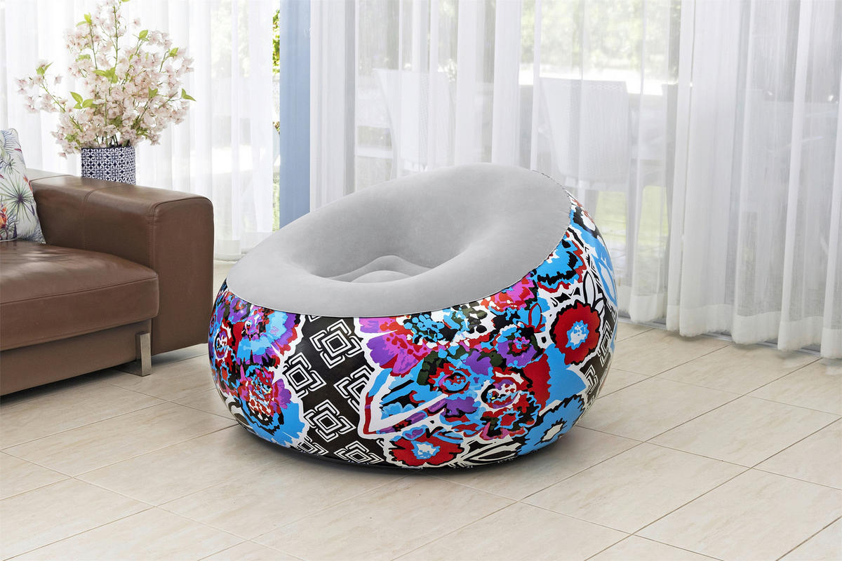 LUFTSESSEL 75111 - Multicolor, KONVENTIONELL, Kunststoff (112/112/66cm) - Bestway