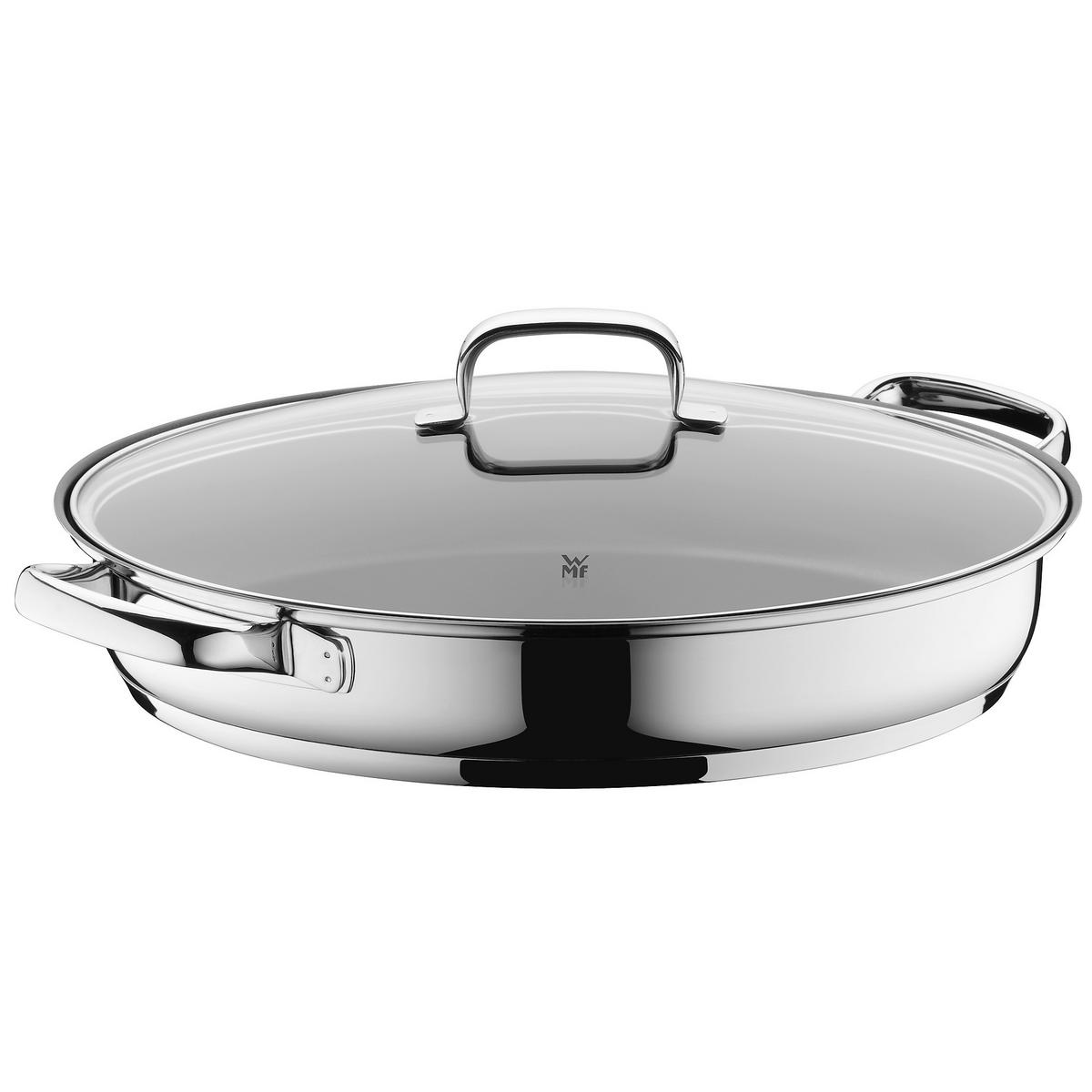 FISCHPFANNE VIGNOLA 26 cm  - Klar/Edelstahlfarben, Design, Glas/Metall (26cm) - WMF