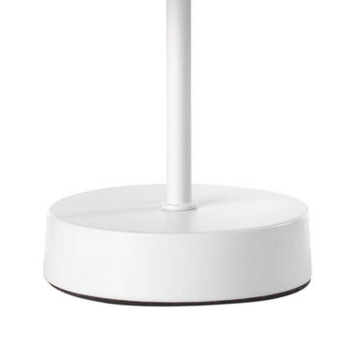 DETSKÁ STOLNÁ LAMPA, 15/22 cm  - biela, Design, kov (15/22cm)