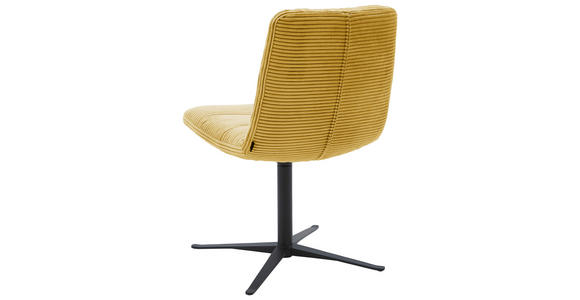 STUHL - Gelb/Schwarz, Design, Textil/Metall (52/88/66cm) - Dieter Knoll