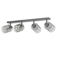 STRAHLER   - Schwarz, Design, Glas/Metall (20,5/78/23,5cm) - Eglo