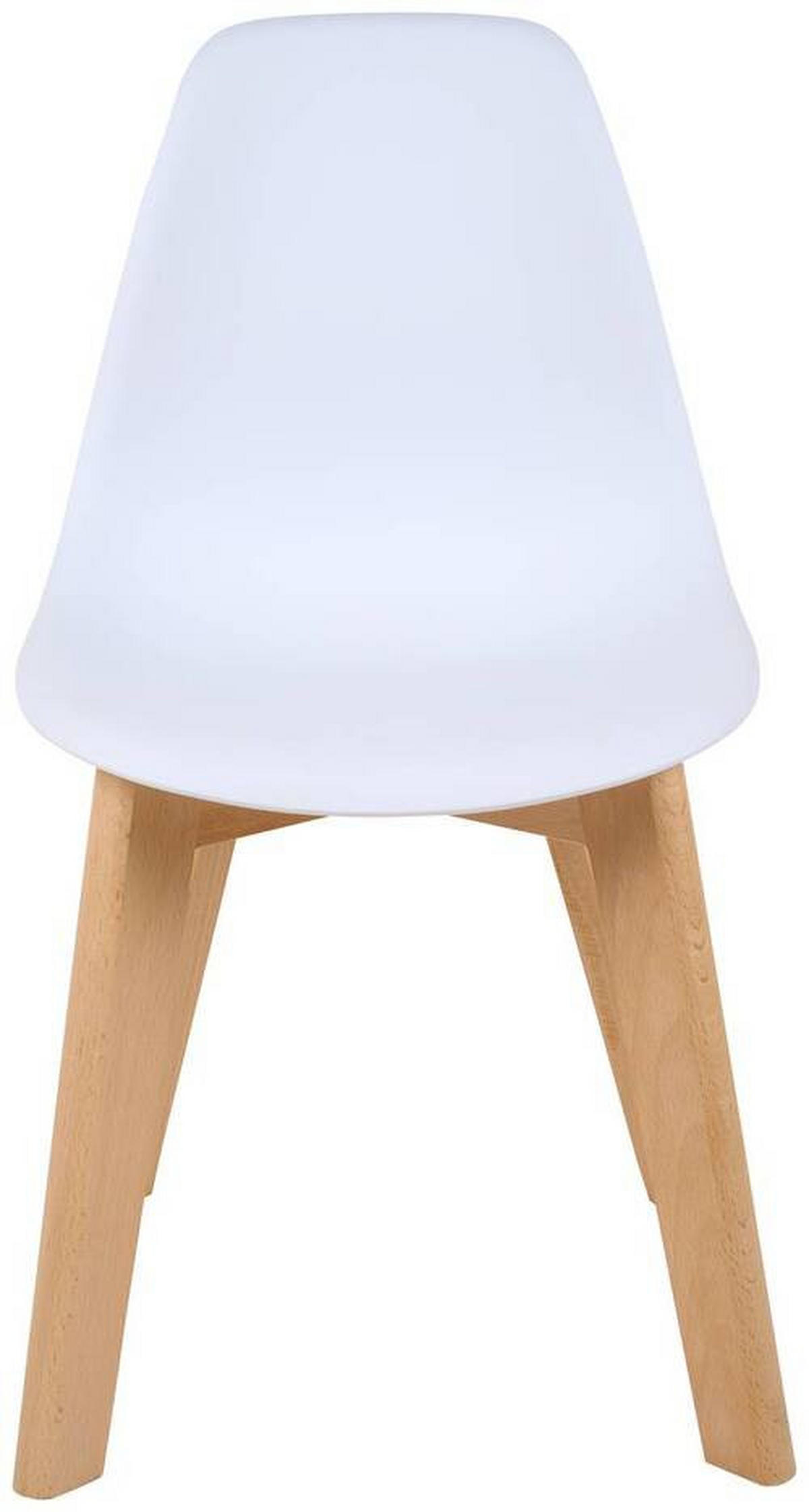 KINDERSTUHL  - Buchefarben/Weiß, MODERN, Holz/Kunststoff (33/57/38cm) - P & B