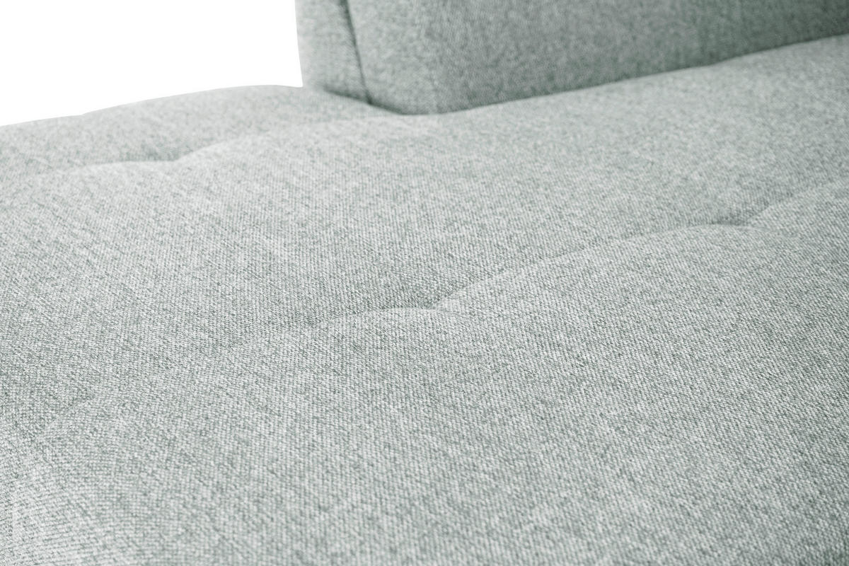 ECKSOFA in Webstoff Hellgrau  - Hellgrau/Schwarz, Design, Kunststoff/Textil (187/278cm) - Livetastic