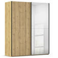 SCHWEBETÜRENSCHRANK 180/223/68 cm 2-türig Eichefarben  - Eichefarben/Schwarz, Design, Holz/Holzwerkstoff (180/223/68cm) - Novel