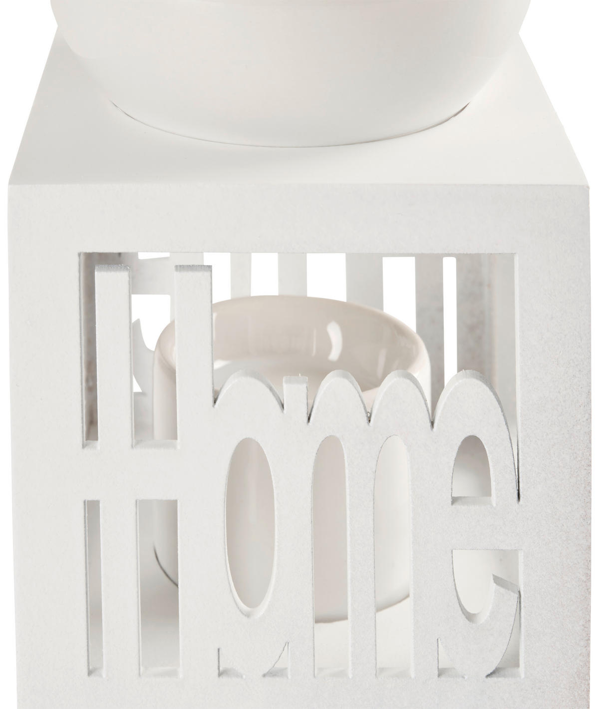 DUFTLAMPE  - Weiß, Basics, Holz (10,2/9,5/13,5cm)