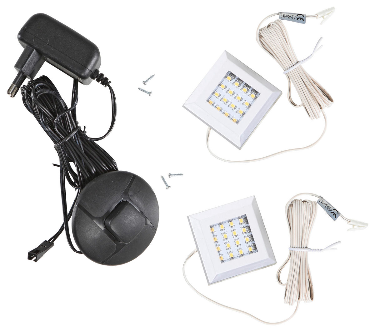 LED-DEKOLEUCHTE - Grau, Design, Kunststoff/Metall - Ti'me