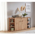 SIDEBOARD 160,1/90,7/40,2 cm  - Schwarz/Eiche Artisan, KONVENTIONELL, Holzwerkstoff/Kunststoff (160,1/90,7/40,2cm) - Cantus