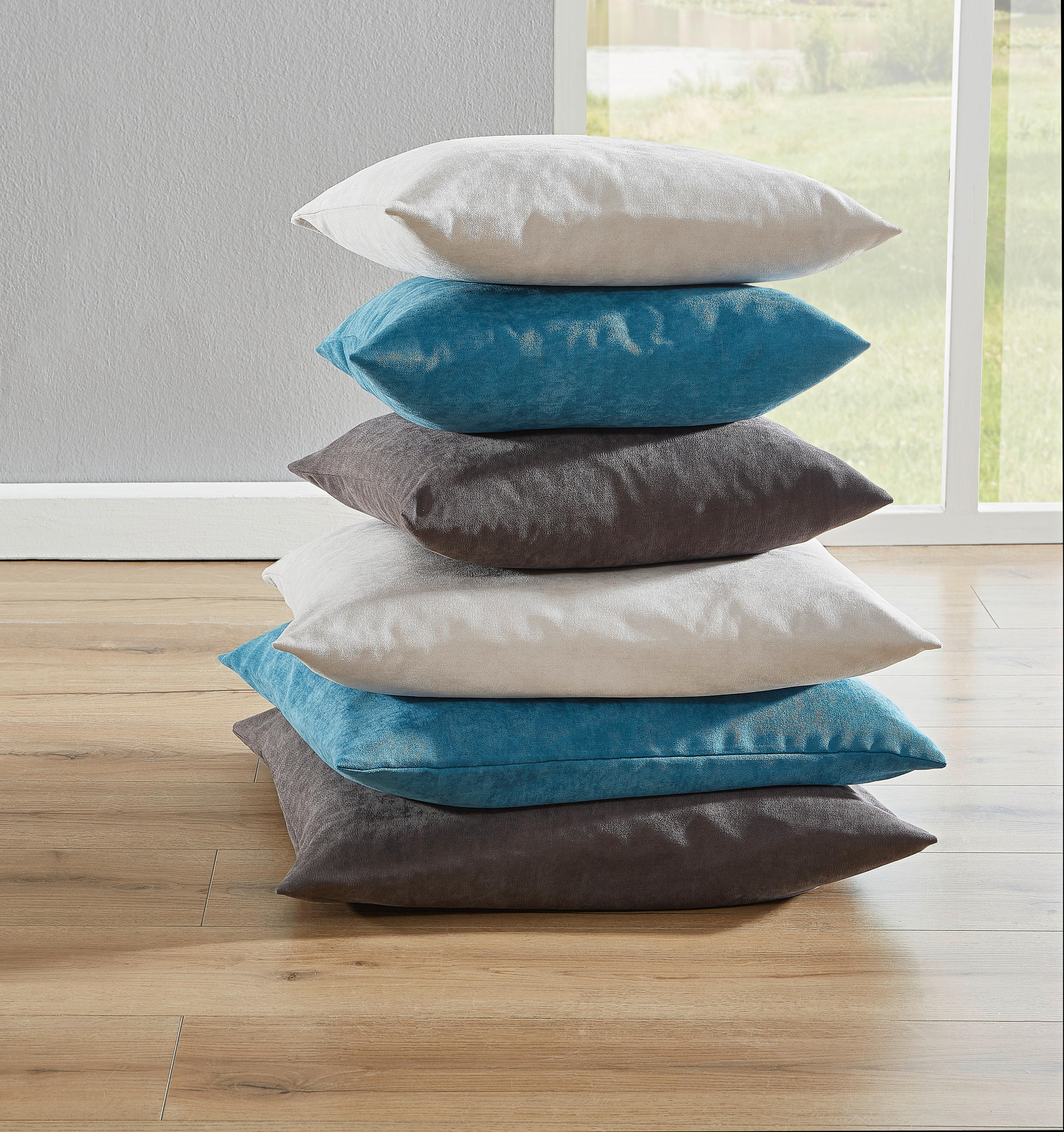 KISSENHÜLLE DALLAS 60/60 cm  - Creme, Basics, Textil (60/60cm) - Novel