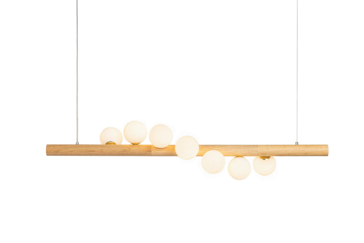 HÄNGELEUCHTE 120/150 cm  - Weiß, Trend, Glas (120/150cm) - Collett's Monde
