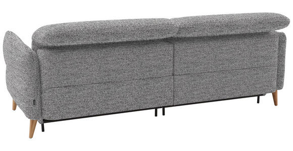 2-SITZER-SOFA in Webstoff Grau  - Eiche Bianco/Grau, Design, Holz/Textil (234-262/84/112cm) - Dieter Knoll