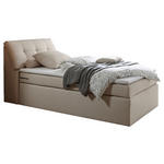 BOXSPRINGBETT 120/200 cm  in Creme  - Silberfarben/Creme, Design, Kunststoff/Textil (120/200cm) - Esposa