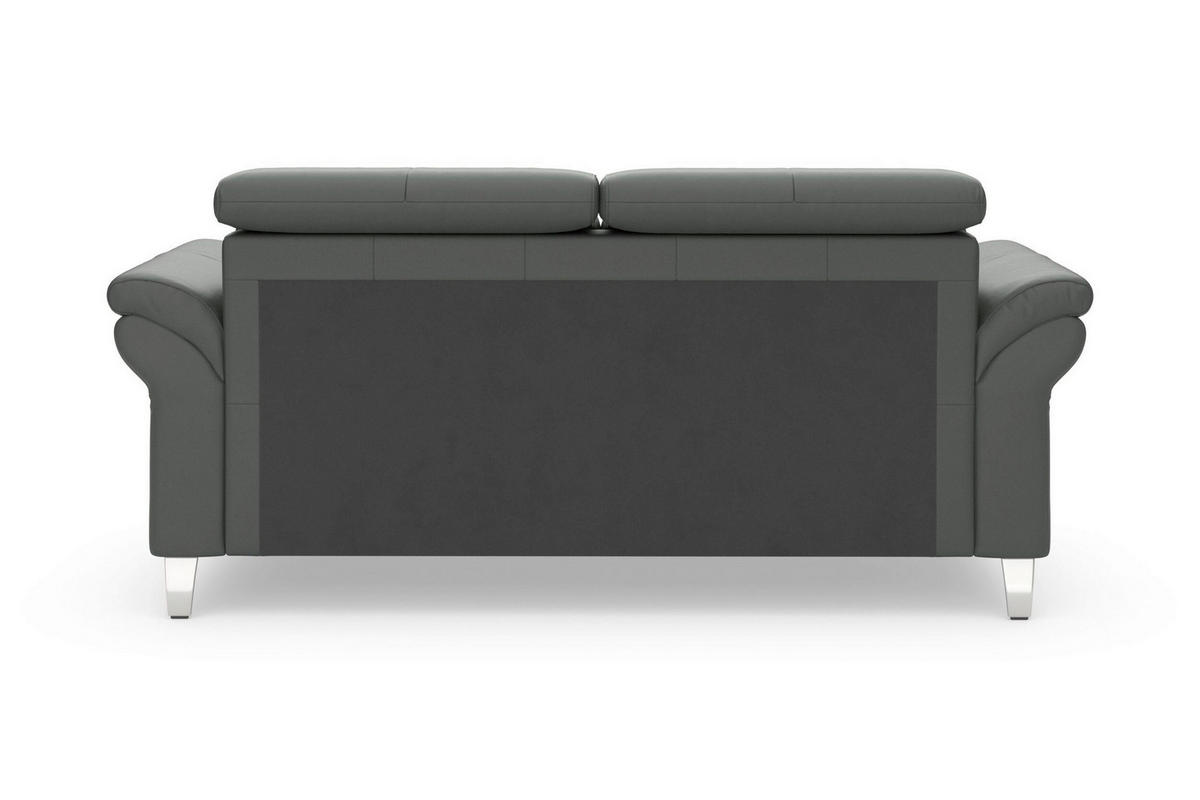 3-SITZER-SOFA 186/84/93 cm ARNGAST E in Echtleder Anthrazit   - Chromfarben/Anthrazit, Basics, Leder/Textil (186/84/93cm) - Sit & More