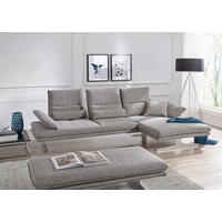 UGAONA GARNITURA srebrna  - srebrna/crna, Moderno, tekstil/metal (291/164cm) - Chilliano
