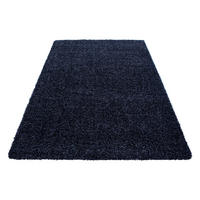 HOCHFLORTEPPICH 100/200 cm Life 1500 Dunkelblau  - Dunkelblau, KONVENTIONELL, Textil (100/200cm) - Novel