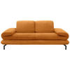 2-SITZER-SOFA Webstoff Orange  - Schwarz/Orange, Design, Textil/Metall (204/83/98cm) - LOOKS by W.Joop