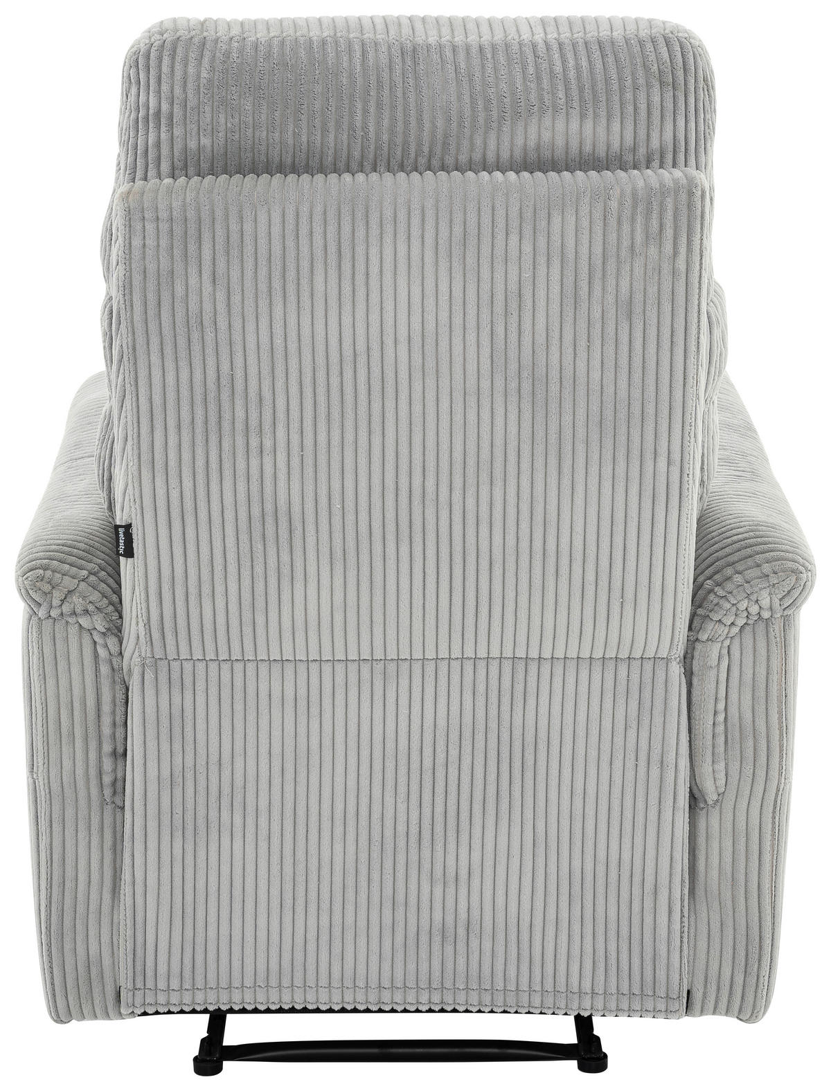 RELAXSESSEL in Metall, Textil Hellgrau  - Hellgrau/Schwarz, Design, Kunststoff/Textil (78/108/89cm) - Livetastic