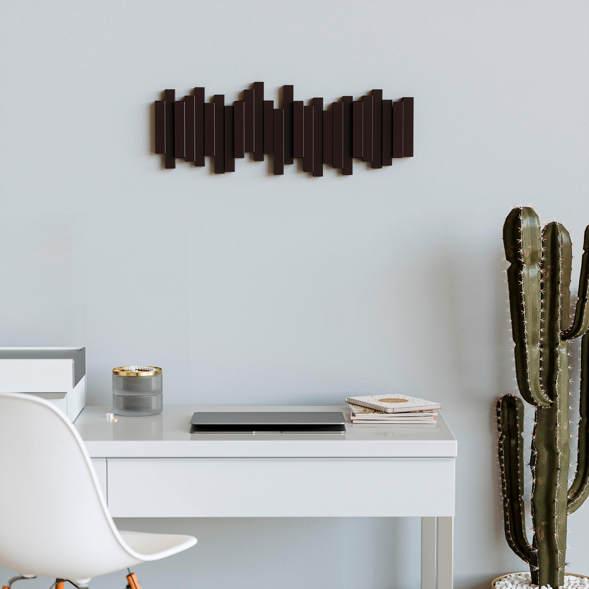 WANDGARDEROBE  in Braun  - Braun, Basics, Kunststoff (49/18/3cm) - Umbra