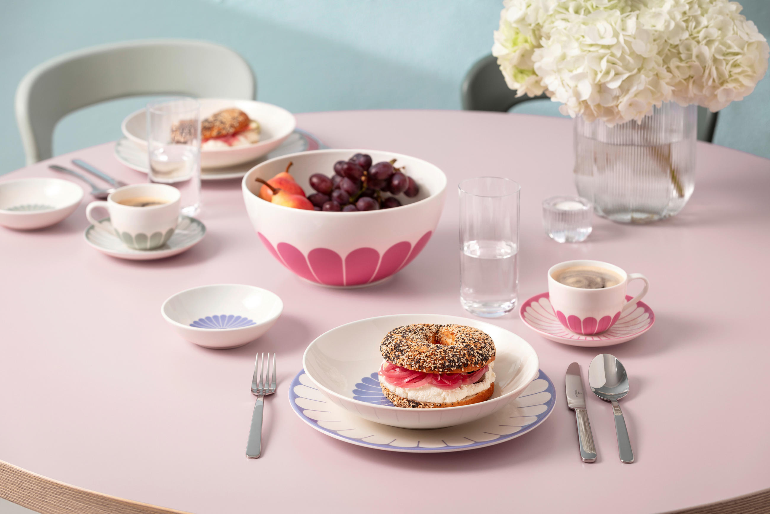 MÜSLISCHALE Fleur Bleu  - Weiß/Hellblau, MODERN, Keramik (14/7cm) - Villeroy & Boch