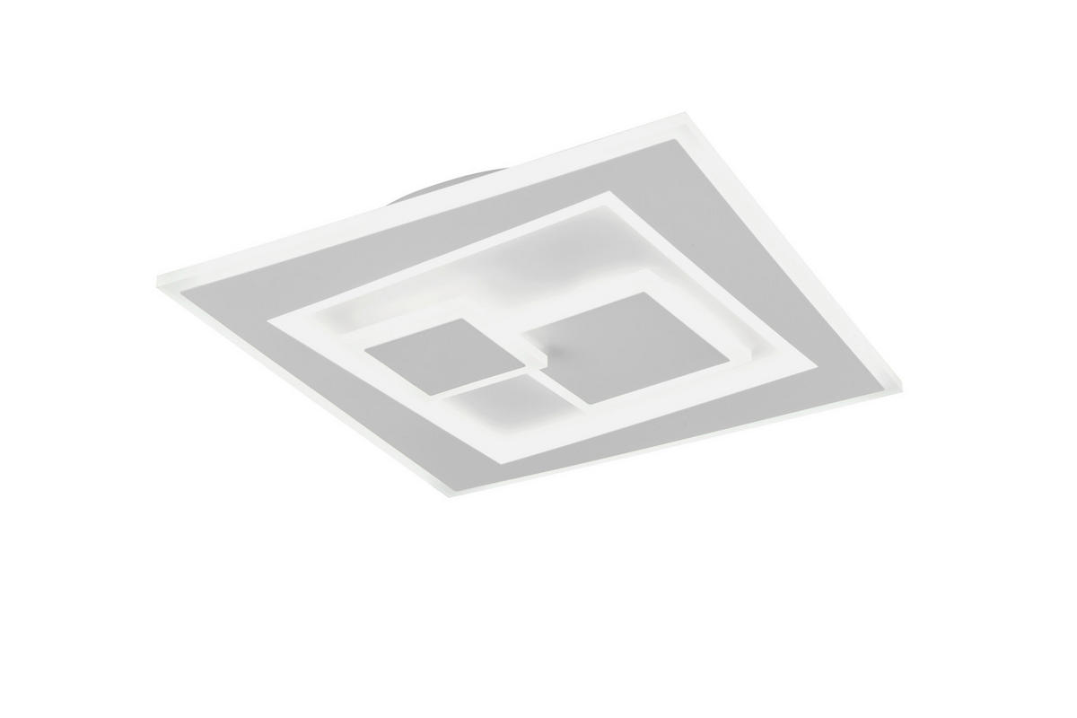 LED-DECKENLEUCHTE 35,5/35,5/6 cm  - Weiß, Design, Kunststoff/Metall (35,5/35,5/6cm) - Novel