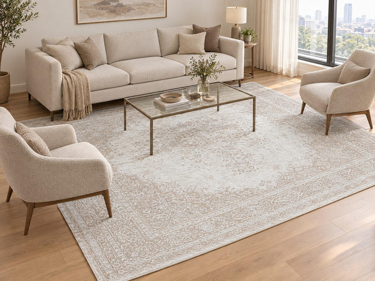 TKANA PREPROGA      240/330 cm    tkano  krem barve  - krem barve, Design, tekstil (240/330cm) - Pierre Cardin