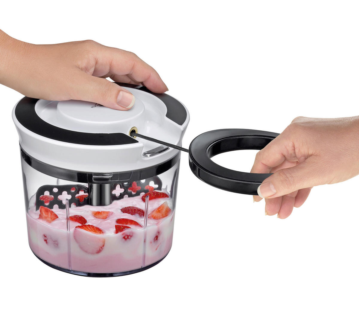 UNIVERSALZERKLEINERER TURBO  - Transparent/Schwarz, Basics, Kunststoff (14,8cm) - KÜCHENPROFI