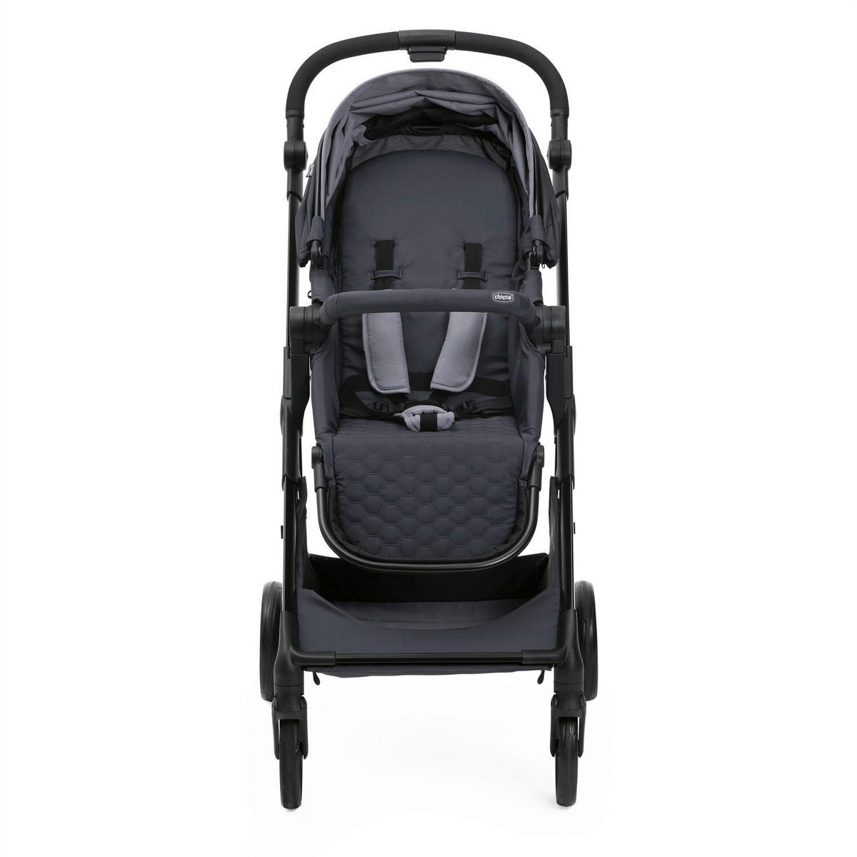 BUGGY SEETY  - Dunkelgrau/Schwarz, Basics, Textil/Metall (55/73/99-110cm) - Chicco