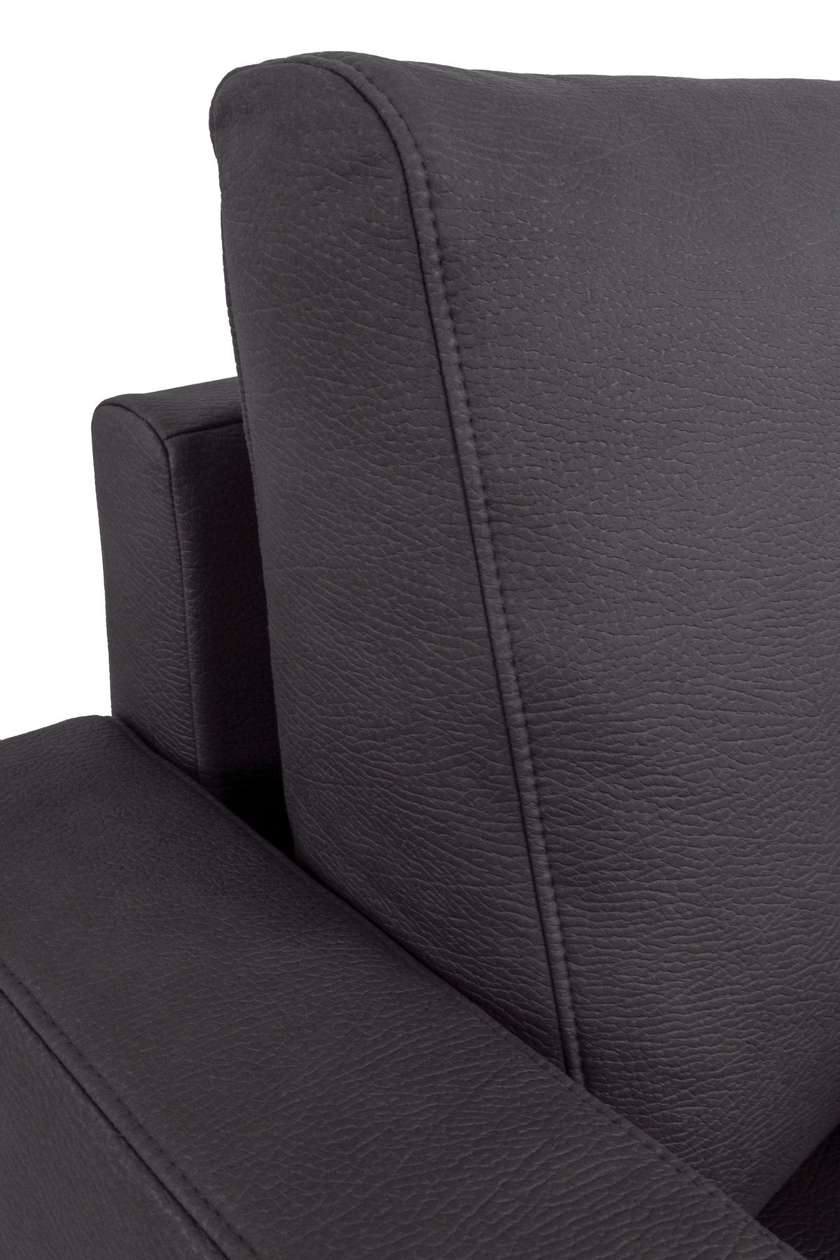 SESSEL in Lederlook Grau  - Schwarz/Grau, Konventionell, Holz/Textil (87/96/86cm) - Carryhome