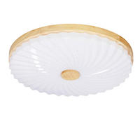 LED-DECKENLEUCHTE 38/38/6.5 cm   - Eichefarben/Weiß, Natur, Kunststoff/Metall (38/38/6.5cm)